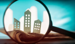 Concept of rent, search, purchase real estate.